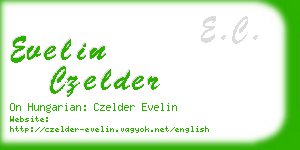 evelin czelder business card